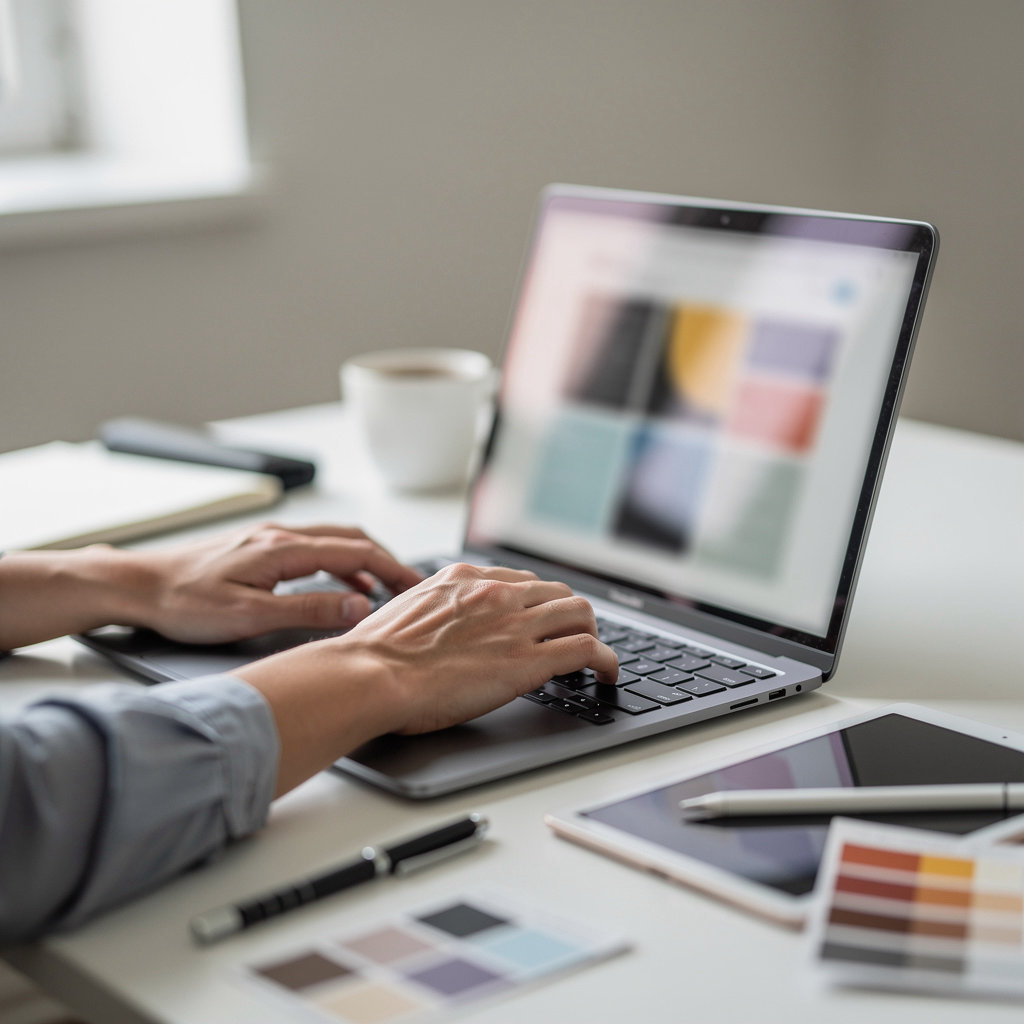 Video In Progress team collaborating on website development projects in a modern office